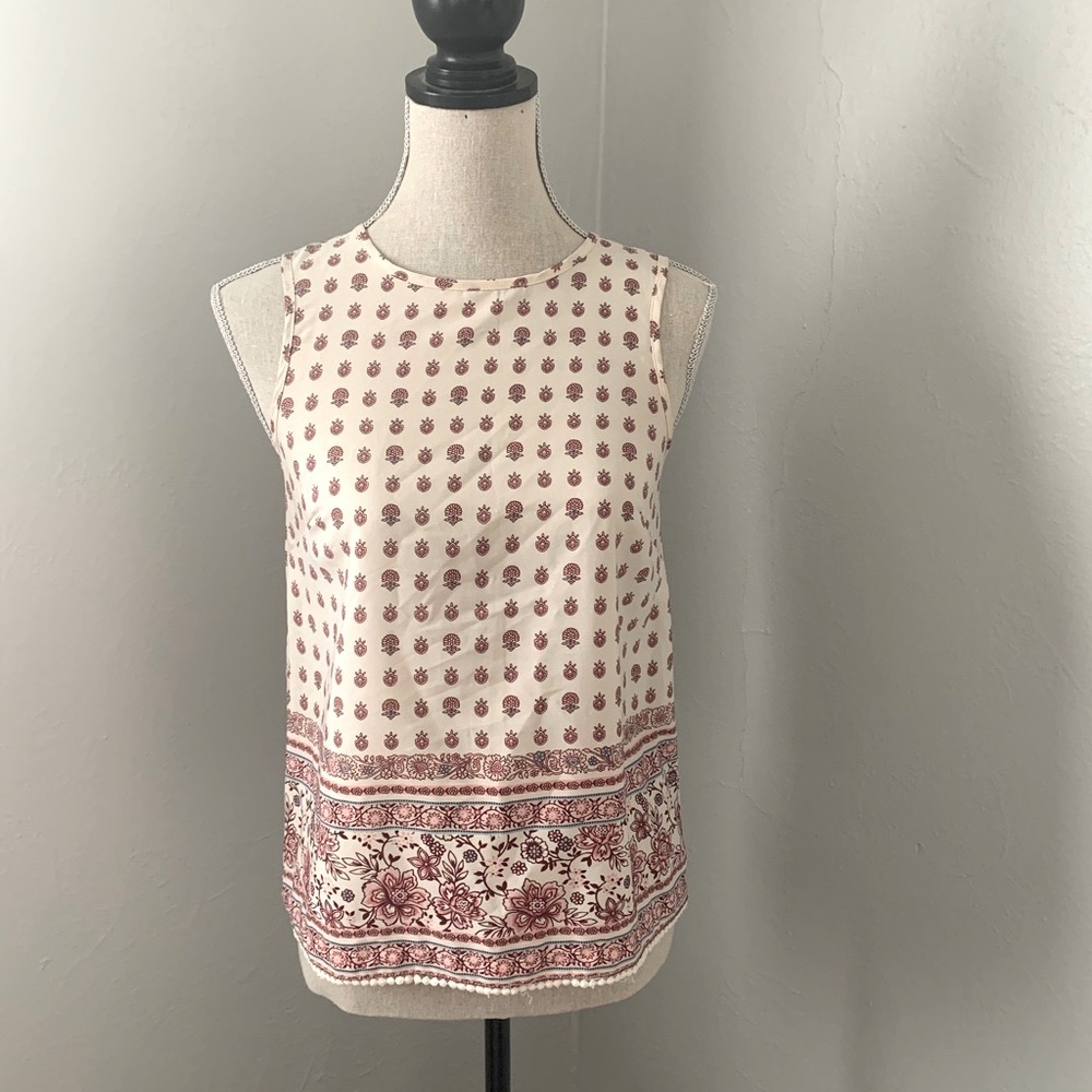 New Look multi-printed sleeveless top size:S